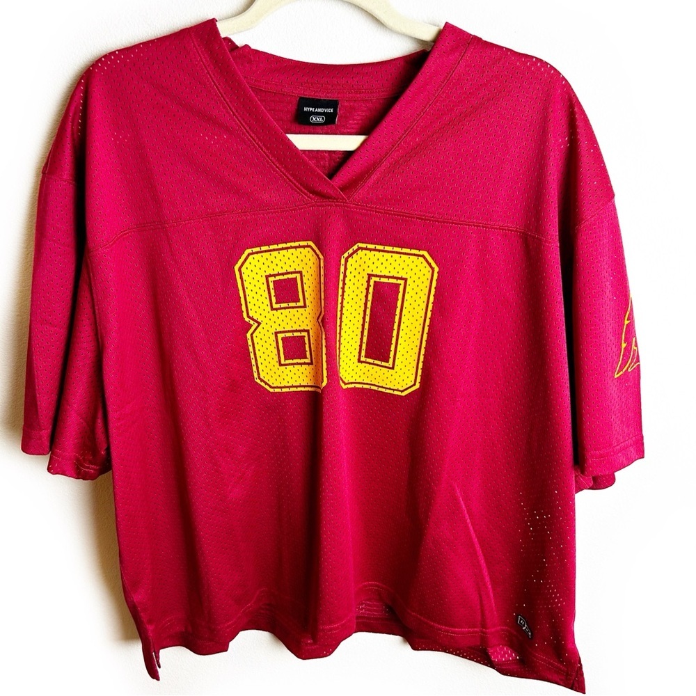 Hype and Vice USC Trojans Women's Cardinal #80 boyfriend jersey size: XXL